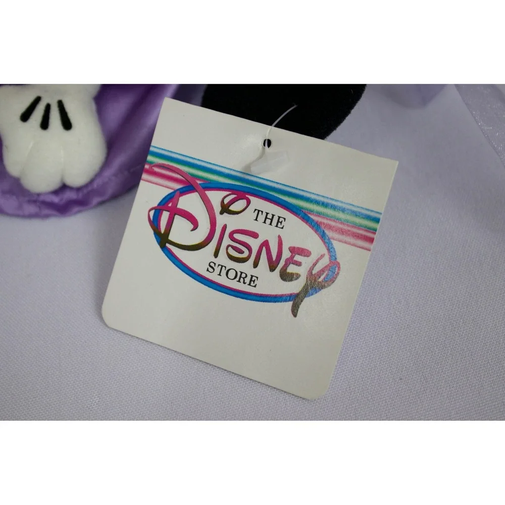 Disney Store Purple Princess Minnie Mouse Bean Bag Plush New with Tags